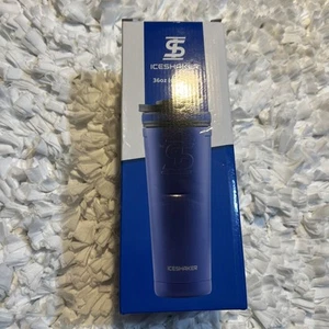 Shaker Ghiaccio Isolato Acciaio Inox 36oz Bottiglia Shaker, 30+ Ore Freddo, Navy - Foto 1 di 14