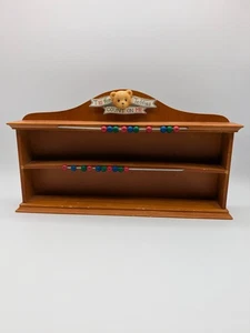 Cherished Teddies "T is for Teddies Count on Me" Holz Vitrinenregal 1997 - Bild 1 von 12