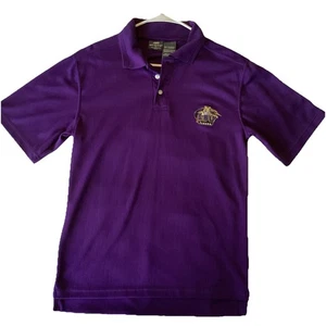 Vintage LSU Tigers Poloshirt Lila NCAA Active Kurzarm Herren S Fußball - Bild 1 von 10