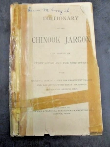Dictionary of the Chinook Jargon Language Puget Sound & Northwest Book 38 Pages - Picture 1 of 8