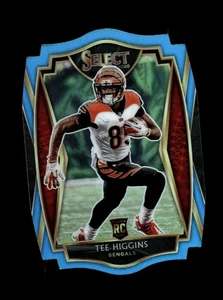 2020 Panini Select Premier Level Light Blue Prizm #160 Tee Higgins (RC) Bengals - Bild 1 von 2