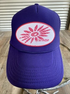 Skhoop of Scandinavia Purple Baseball Mesh Hat Patch RARE Lined Padded - Picture 1 of 7