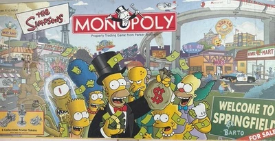 Juego de Mesa Hasbro Monopoly Edición Los Simpson Ligeramente Usado 100% Completo Foto 1 de 4