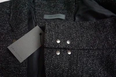 John Varvatos Black Woven Madison Slim Hook/Bar Sport Coat Jacket 38 Brand New - Image 1 of 4