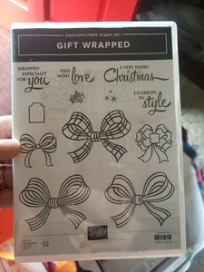 JUEGO DE SELLOS ENVUELTOS DE REGALO ESTAMPADOS VACACIONES Artesanía Nuevo Arco Regalo Navidad Sin Usar - Imagen 1 de 3