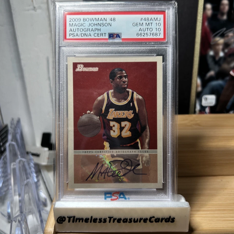 2009-10 Bowman '48 - '48 Autographs Magic Johnson #48A-MJ (AU) - Image 1 of 2