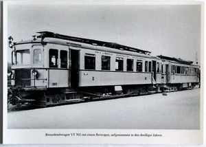AK --- Straßenbahn KBE Benzoltriebwagen VT 302 mit Beiwagen --- ungelaufen - Picture 1 of 1