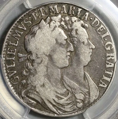 1689 PCGS VF 25 William Mary 1/2 Crown Great Britain Silver Coin (21010402C) - Image 1 of 4