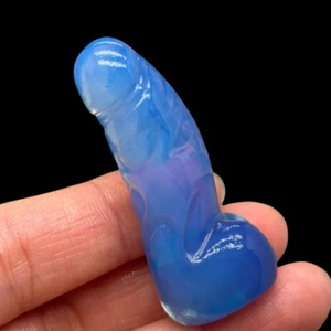 2" Top Azul Opalita Pene Calavera Tallada Cuarzo Cristal Calavera Curación 1 pieza - Imagen 1 de 8