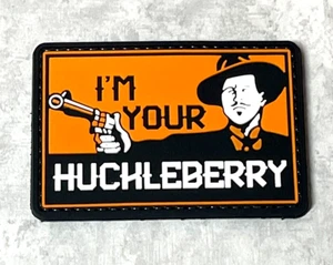 Toppa pistola in gomma I'm Your Huckleberry PVC, lapide tattica, gancio posteriore - Foto 1 di 4