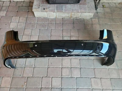  Capa de para-choque traseira 2009-2012 Audi A4 Avant Station Wagon preta LY9B - Imagem 1 de 4