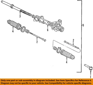 Engranaje de dirección Ford OEM 04-05 Mountaineer - Varilla de amarre exterior 5L2Z3A130AA - Imagen 1 de 1