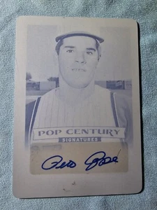 2014 Leaf Metal- Cyan Printing Plate- Pete Rose Auto Autograph Reds 1/1 - Picture 1 of 3