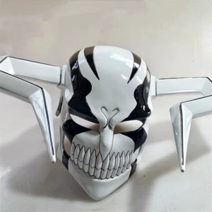 BLEACH Kurosaki Ichigo Mask Full Face Mask FRP Helmet Halloween Cosplay Props  - Picture 1 of 13