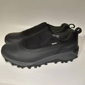 Merrell Thermo Snowdrift Moc Shell Waterproof Shoes Men's black Sz 12 US Worn ×1 - Picture 1 of 9