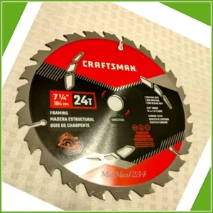 Craftsman 7-1/4-in 24-Tooth Carbide Circular Saw Blade - NEW - Fast Shiping - Picture 1 of 2