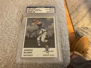 Firmado George Blanda 1961 Fleer certificado PSA/DNA auténtico - Imagen 1 de 2