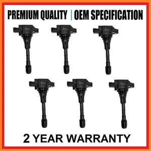 6 Ignition coils for Nissan 350Z Skyline Murano Maxima Fairlady Fuga 2.5L 3.5L - Picture 1 of 4