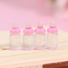 4Pcs Mini Milk Bottle 1:12 Dollhouse Miniature Baby Milk Bottle Doll House t3