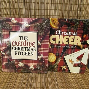 Lot of 2 The Creative Christmas Kitchen Christmas Cheer Leisure Arts Memories - Picture 1 of 12