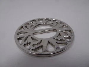 Lot of 12 Vintage Bright Silver Belt Buckle or Craft Embellishment Part 3" AA13 - Picture 1 of 6