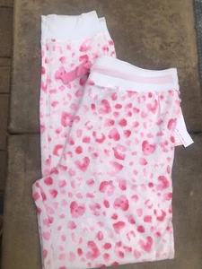 Pajama Lounge Sleep Pants JACLYN SMITH INTIMATES  PINK HEARTS M or L - Picture 1 of 2