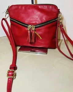 Soft Touch Zipper Tassel Design Fashion Cross Body Messenger - Picture 1 of 4