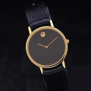Zenith Movado lady 30 mm 18 kt gold serviced + box & papers - Foto 1 di 8