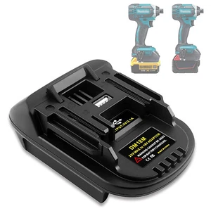 USB Battery Adapter for De walt 20V Milwaukee 18V Convert to Makita 18V Tools - Picture 1 of 8