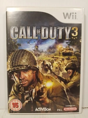 Call of duty 3 (Wii, 2006) Activision Complete with manual - Image 1 of 4