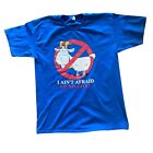 T Shirt Men’s Large Blue “I Ain’t Afraid Of No Goat” Funny Cool Graphic Saying