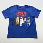 Star Wars Legos Boys T Shirt Size 6-7, Graphic Print of Characters W Logo Blue