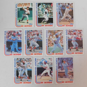 1982 TOPPS BASEBALL 10 CARD LOT IN ACTION NO DUPES (Lot #D20) - Bild 1 von 5