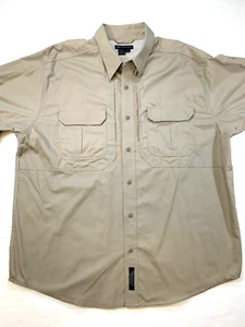 5.11 Tactical Canvas Work Shirt Mens XL Button 72157 Heavy Cotton Vented Pockets - Picture 1 of 9