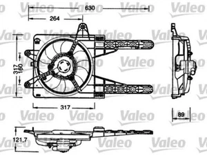 RADIATOR COOLING FAN FOR FIAT PUNTO NEW VALEO 698178 REDUCED PRICE - Picture 1 of 4