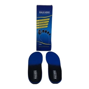 WALK-HERO MEN'S 9 - 9.5 MEDICAL ORTHOTIC INSOLES 1 Pair Flat Feet Heel Pain NEW - Picture 1 of 8