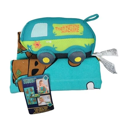 SCOOB! Scooby-Doo Mystery Machine Toalla de Baño y Exfoliante Juego para Niños NUEVO Foto 1 de 4