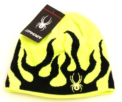 Spyder Yellow & Black Fleece Lined Knit Beanie Youth Boy's 4-7 NWT - Image 1 of 2