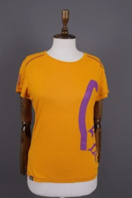 Norrona оранжевый большой логотип коротким рукавом верхний базовый слой футболка размер M - Изображение 1 из 4