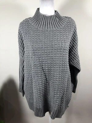 French Connection Med Grey Mel Women's Sz Large Pullover  Sweater - Image 1 of 4