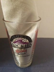 Coors light beer glass - Colorado Rockies - Picture 1 of 2