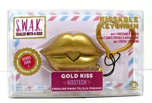 WowWee Sealed With a Kiss Kissable Keychain "Gold Kiss" New- Series 1 S.W.A.K - Picture 1 of 3