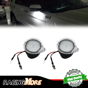 2X For 2013-2017 Ford Fusion White LED Side Mirror Puddle Courtesy Lights Lamps - Picture 1 of 6