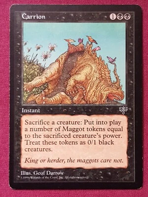 Magic The Gathering MIRAGE CARRION black card MTG - Image 1 of 2