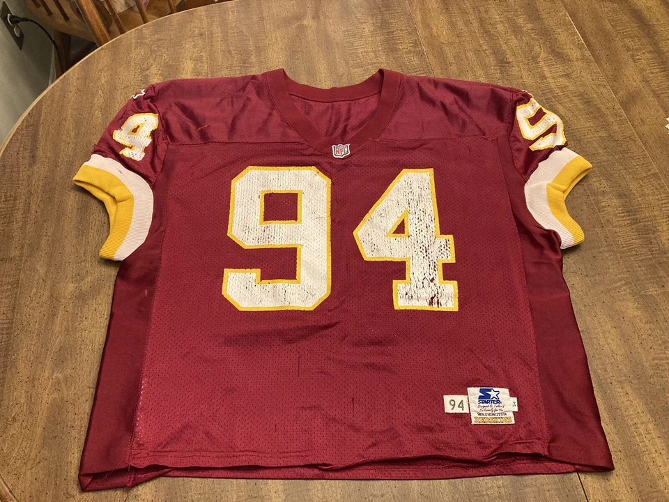Washington Redskins 1994 Game Worn Used Jersey Commanders REPAIRS WEAR BEAUTY!!! - Image 1 of 4
