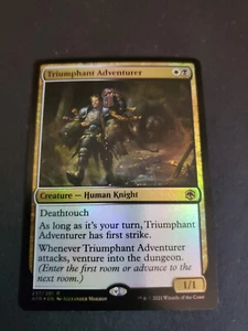 x1 Triumphant Adventurer - Foil R MTG Adventures in the Forgotten Realms M/NM - Picture 1 of 2