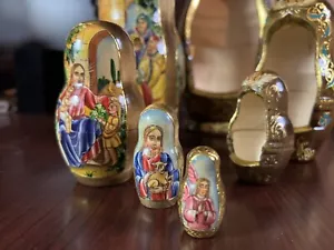 Vintage exquisite Russian Nesting Doll sined Trifonov A. - Picture 1 of 23