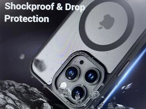 For iPhone 15 Pro Max matte black  Magsafe Slim Phone Case - Picture 1 of 11