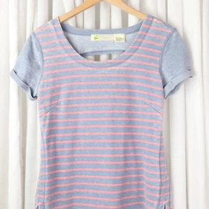 Womens Halycon Shirt Burnout Top Size S Tee Blouse Keyhole Cut Out Back Small - Picture 1 of 11