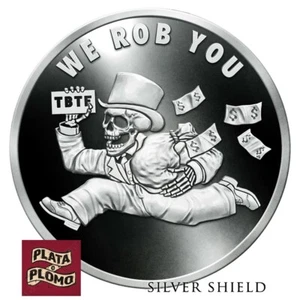 SILVER SHIELD 1 OZ PROOF | 2020 | WE ROB YOU V2 - PYRAMID OF POWER #11 SSG - Foto 1 di 11